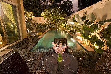 Back Garden with Terrace and Pool